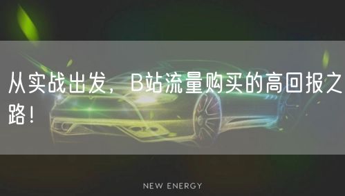 从实战出发,B站流量购买的高回报之路!